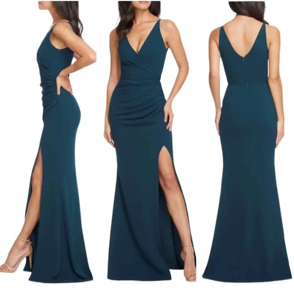 Dress The Population side ruched gown